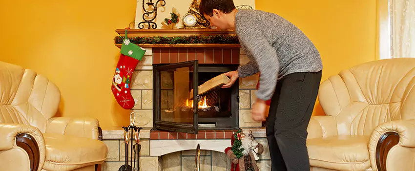 Rusted Metal Fireplace Restoration in Hammonton, New Jersey